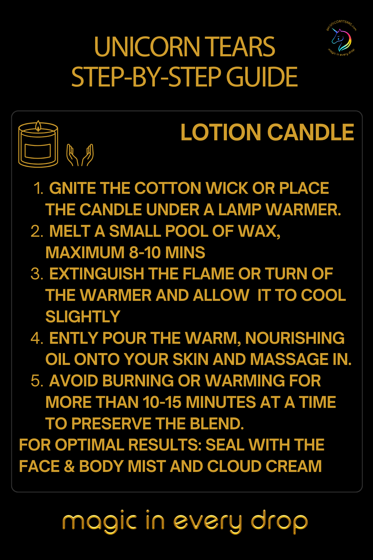 Magical Luxe Aura Lotion Candle