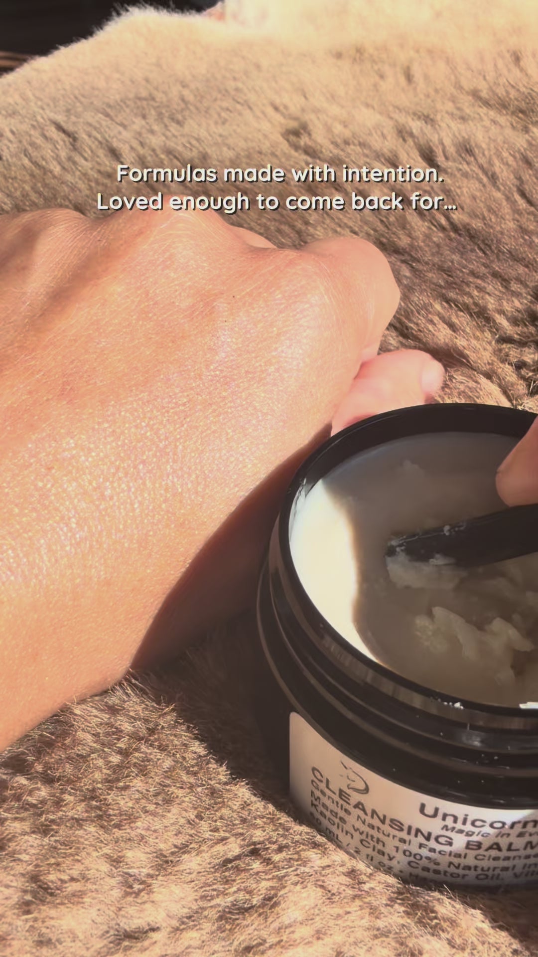 scoop • massage • add water • nourish • rinse